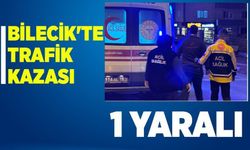 BİLECİK'TE MEYDANA GELEN TRAFİK KAZASINDA 1 KİŞİ YARALANDI