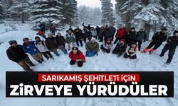 SARIKAMIŞ ŞEHİTLERİ İÇİN ZİRVEYE YÜRÜDÜLER