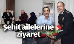 ŞEHİT AİLELERİNİ TEK TEK ZİYARET EDEREK MİSAFİR OLDU