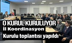 BİLECİK'TE İL KOORDİNASYON TOPLANTISI DÜZENLENDİ