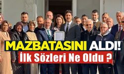 AK PARTİ BİLECİK İL BAŞKANI YILDIRIM, MAZBATASINI ALDI