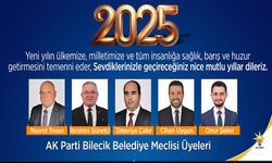 AK PARTİ BİLECİK BELEDİYE MECLİS ÜYELERİ MUTLU YILLAR DİLER