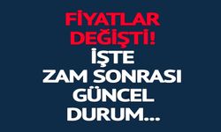 İŞTE 1 OCAK'TAN İTİBAREN GEÇERLİ FİYATLAR