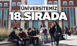 ÜNİVERSİTEMİZ 18. SIRADA