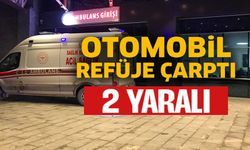 BİLECİK'TE ORTA REFÜJE ÇARPAN ARAÇTAN BULUNAN 2 KİŞİ YARALANDI