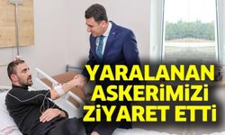 BİLECİK VALİSİ ŞEFİK AYGÖL, GAZİ OLAN ASKERİ HASTANEDE ZİYARET ETTİ