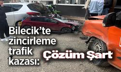 MEYDANA GELEN ZİNCİRLEME TRAFİK KAZASINDA ŞANS ESERİ ÖLEN VEYA YARALANAN OLMADI