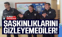 İHBAR ÜZERİNE OKULA GİDEN POLİSLER ÖĞRENCİLERİN SÜRPRİZLE KARŞILAŞTILAR