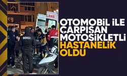 BİLECİK'TE OTOMOBİL İLE MOTOSİKLET ÇARPIŞTI, 1 KİŞİ YARALANDI