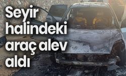 SEYİR HALİNDE BİR ANDA ALEV ALDI