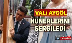 VALİ AYGÖL,HÜNERLERİNİ SERGİLEDİ