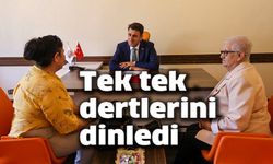 TEK TEK DERTLERİNİ DİNLEDİ