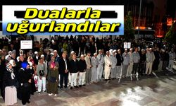 BİLECİK'TE HACI ADAYLARI DUALARLA UĞURLANDI