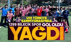 1299 BİLECİK SPOR, UŞAK BÖLMESPOR'A GOL OLDU YAĞDI