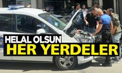 YOLDA KALAN ARACIN İMDADINA ZABITA YETİŞTİ