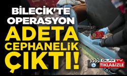 SİLAH KAÇAKÇILIĞI YAPAN ŞAHISLARIN EVİNDEN ADETA CEPHANELİK ÇIKTI