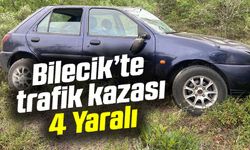 MEYDANA GELEN TRAFİK KAZASINDA 4 KİŞİ YARALANDI