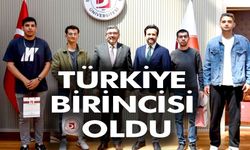 TÜRKİYE BİRİNCİSİ OLDU