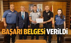 GÜVENLİK GÖREVLİLERİNE BAŞARI BELGELERİ VERİLDİ