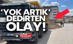 POLİSTEN KAÇAMAYACAĞINI ANLAYINCA FAZLA YÜKÜNÜ SANAYİNİN ORTASINA DÖKTÜ