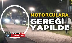 PARK İÇİNDEKİ YAYA YOLUNDA MOTOSİKLETLE GEZENLER İÇİN GEREĞİ YAPILDI