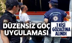 DÜZENSİZ GÖÇ UYGULAMASINDA BİR KİŞİ GÖZALTINA ALINDI