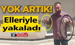 KOMŞUSUNUN EVİNE GİREN YILANLARI ELİYLE ÇIKARDI, ADI 'YILAN AVCISI' OLDU