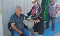 ORMAN YANGININDAN ETKİLENEN KAŞIKÇI KÖYÜNDE SAĞLIK TARAMASI YAPILDI
