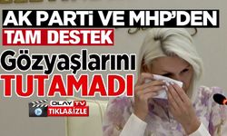 AK PARTİ VE MHP'DEN DESTEK ALAN CHP'Lİ BAŞKAN GÖZYAŞLARINI TUTAMADI
