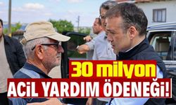 YANGIN BÖLGESİNE 30 MİLYON TL’LİK ACİL YARDIM ÖDENEĞİ