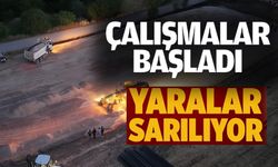 YANGINDAN ETKİLENEN VATANDAŞLAR İÇİN KONTEYNER ALANLARI OLUŞTURULUYOR