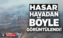 BİLECİK'TE ÇIKAN ORMAN YANGININ BIRAKTIĞI HASAR HAVADAN BÖYLE GÖRÜNTÜLENDİ