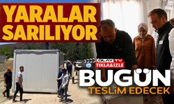 YANGIN SONRASI KONTEYNER KENTLER KURULUYOR