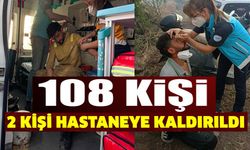3 AYRI NOKTADA ÇIKAN ORMAN YANGININDA 108 KİŞİ DUMANDAN ETKİLENDİ