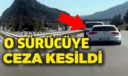 SİRENLERİ UMURSAMAYIP, ORMAN YANGINA GİDEN EKİBE YOL VERMEMİŞTİ: O SÜRÜCÜYE CEZA KESİLDİ