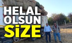 ÇİFTÇİLERDEN YANGIN BÖLGESİNE ANLAMLI DESTEK