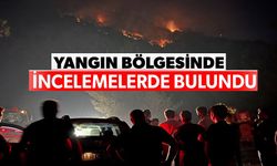 BAŞKAN YILDIRIM, YANGIN BÖLGESİNDE İNCELEMELER YAPTI