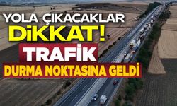 ESKİŞEHİR-BOZÜYÜK KARAYOLUNDA TRAFİK DURMA NOKTASINA GELDİ