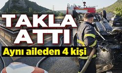 OSMANGAZİ TÜNELİ ÇIKIŞINDA TRAFİK KAZASI: 4 YARALI