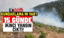 AYNI BÖLGEDE 15 GÜNDE 2'NCİ ORMAN YANGINI