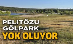 PELİTÖZÜ GÖLET'İNİ KURAKLIK VURDU, SULAR 50 METRE ÇEKİLDİ