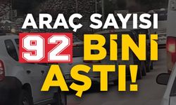 TRAFİĞE KAYITLI ARAÇ SAYISI 92 BİN 159’A ULAŞTI
