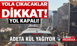 BİLECİK'TE YANGIN NEDENİYLE ÇEVREYOLU YENİDEN TRAFİĞE KAPATILDI