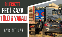 TRAFİK KAZASI 1 ÖLÜ 3 YARALI