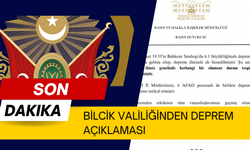 DEPREM SONRASI VALİLİKTEN AÇIKLAMA