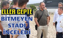 YILLARDIR YAPIMINA DEVAM EDEN STADYUM İNŞAATINDA İNCELEME