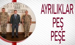 GÖREV YAPAN KOMUTANLARDAN VALİ SÖZER'E VEDA ZİYARETİ