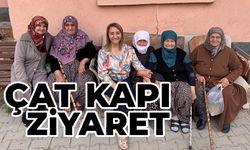 BAŞKAN TEKİN'DEN KADINLARA ÇAT KAPI ZİYARET
