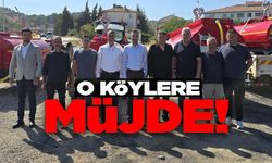 YANGIN SÖNDÜRME TANKERLERİ KÖYLERE TESLİM EDİLDİ