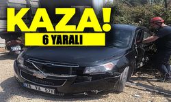 MEYDANA GELEN TRAFİK KAZASINDA 6 KİŞİ YARALANDI